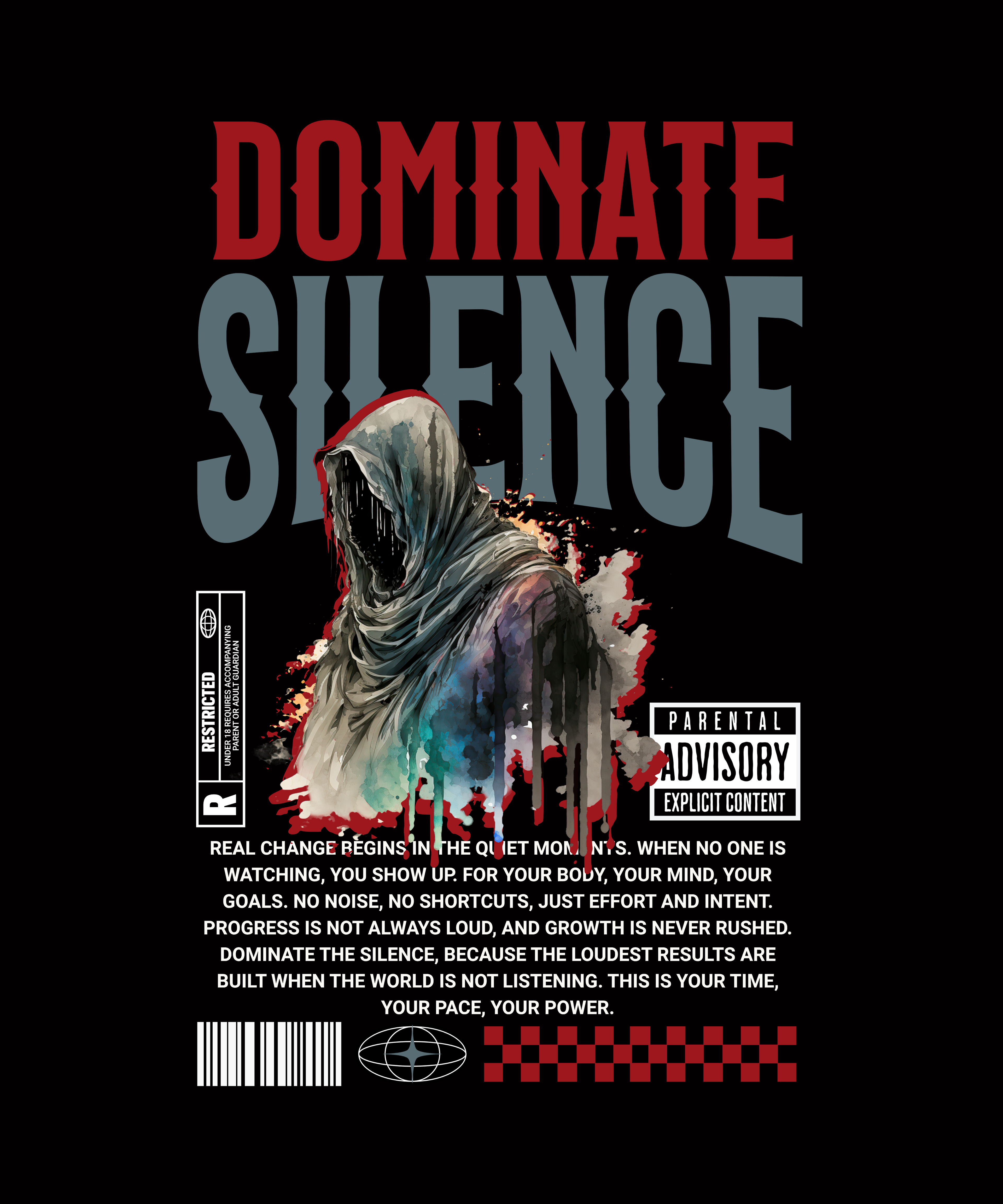 The Silence oversized graphic tshirt