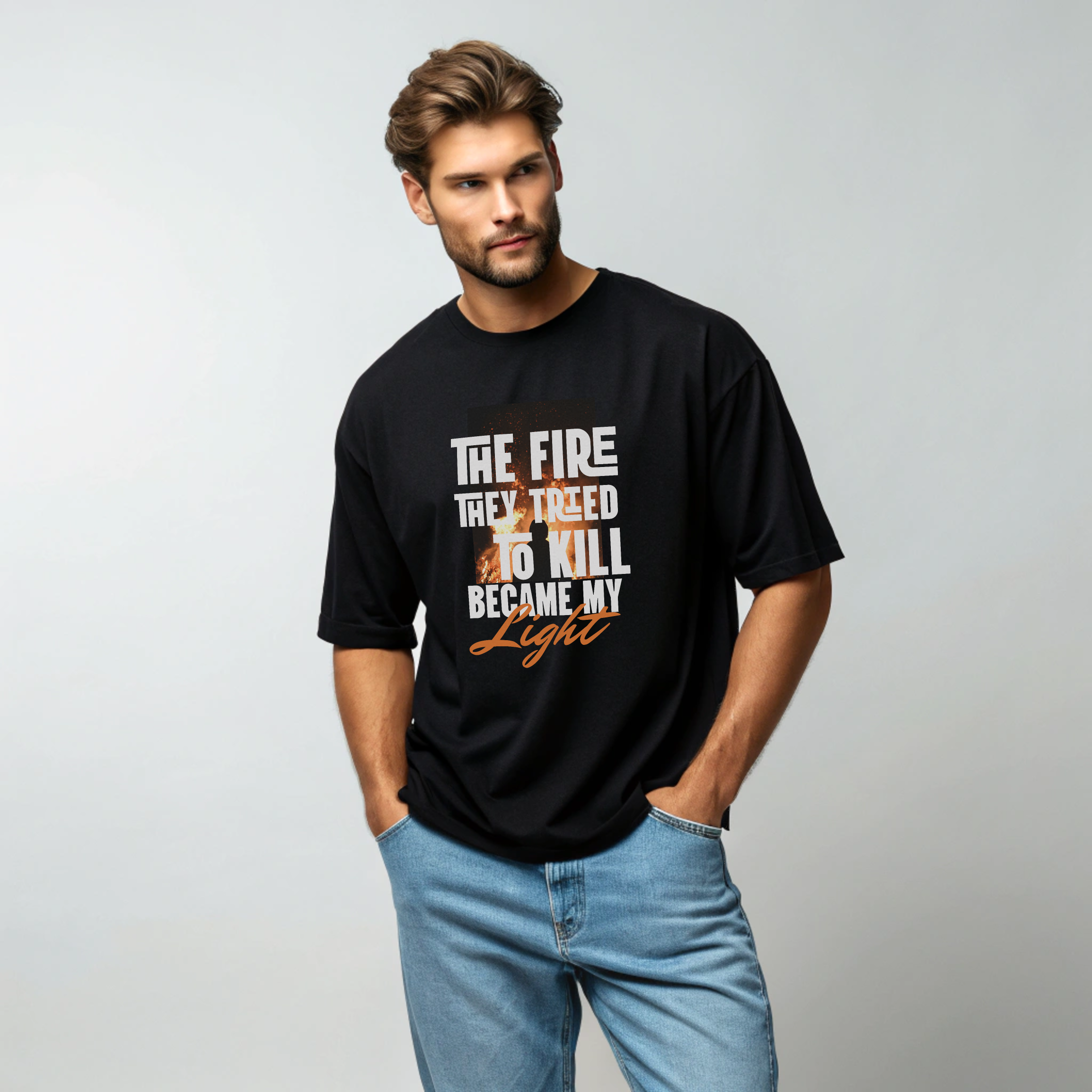The Fire Within oversized graphic tshirt