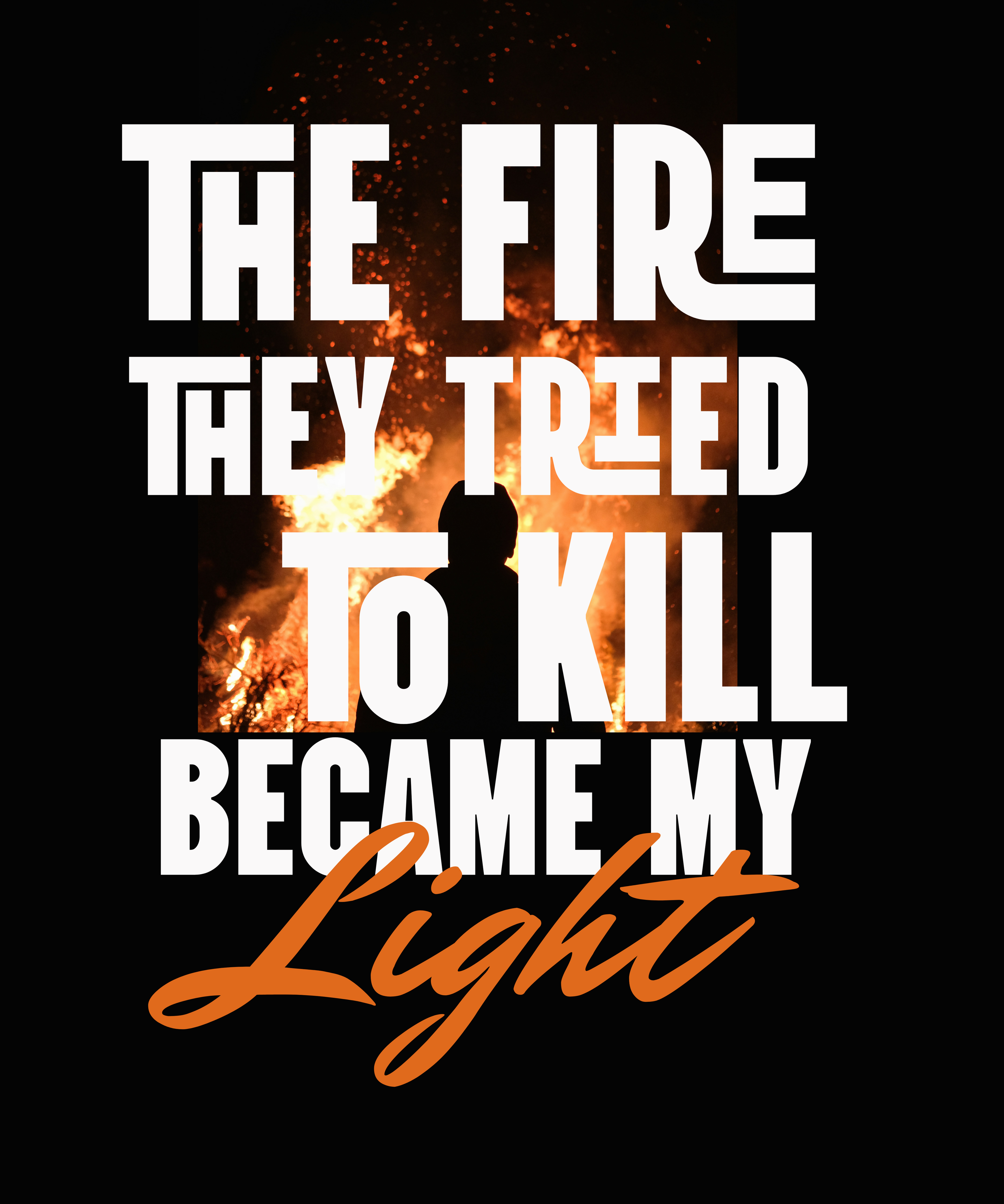 The Fire Within oversized graphic tshirt