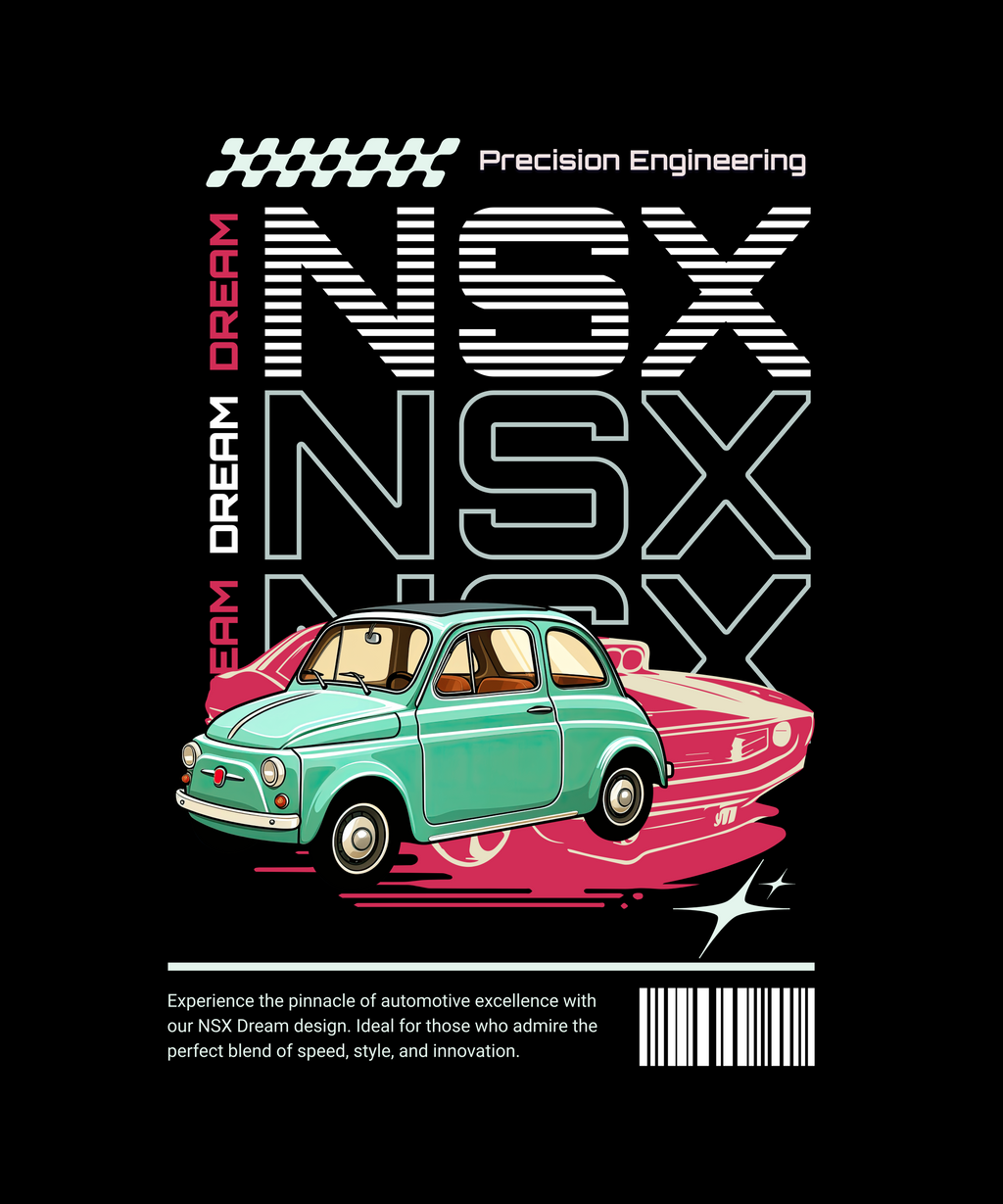 Dream in motion oversized graphic tshirt