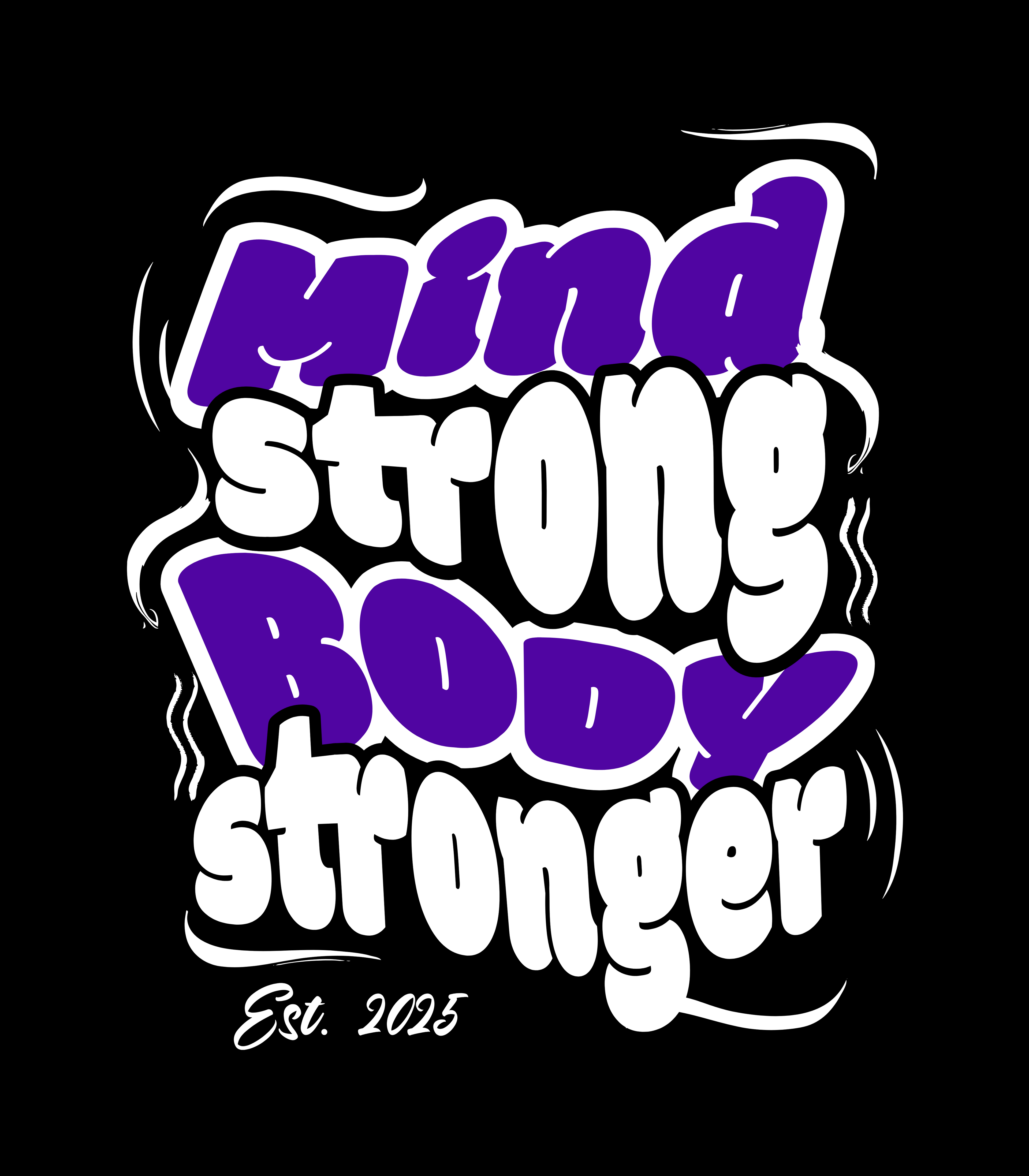 Mind Strong, Body Stronger oversized graphic tshirt