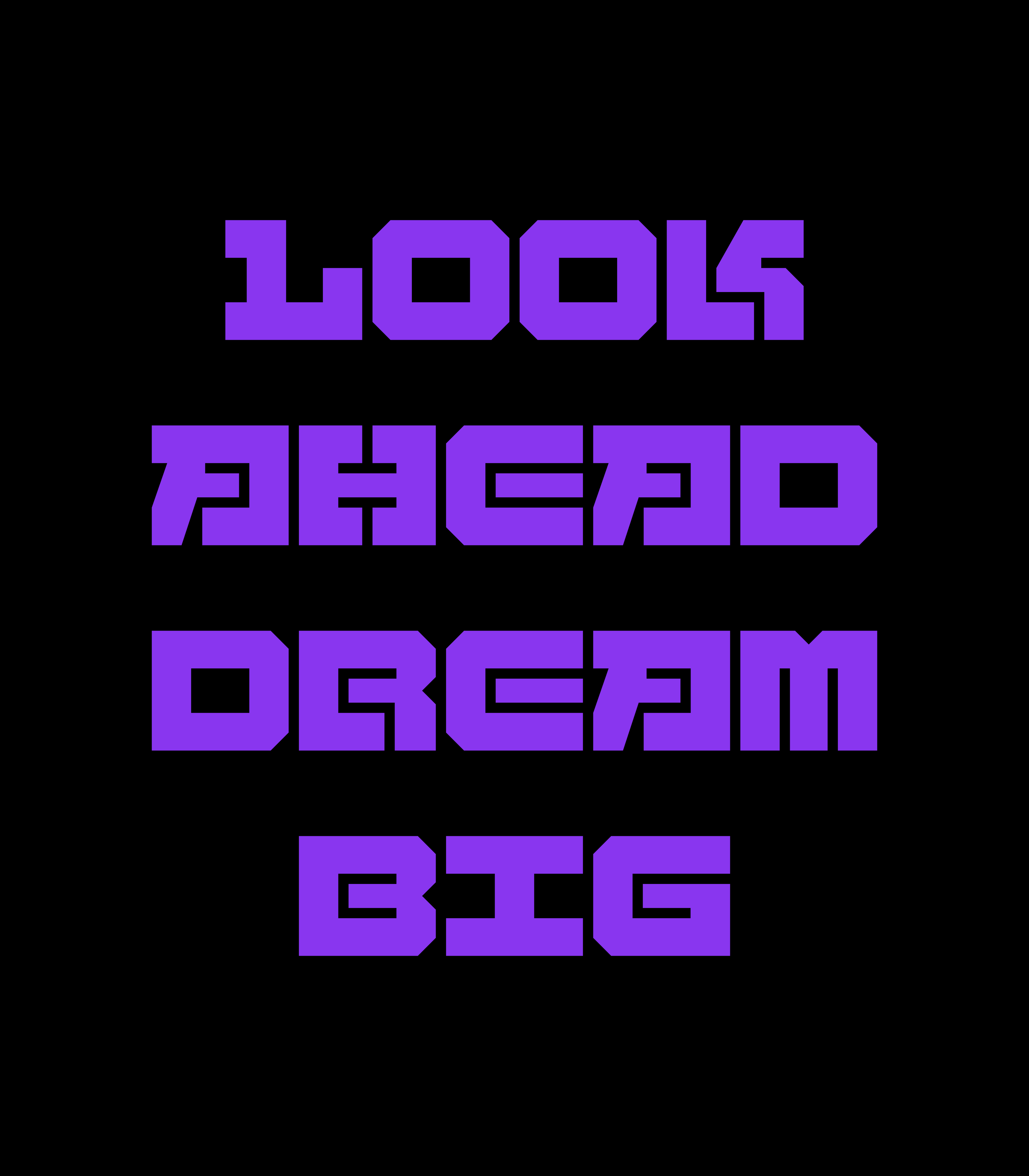 Look Ahead, Dream Big oversized graphic tshirt