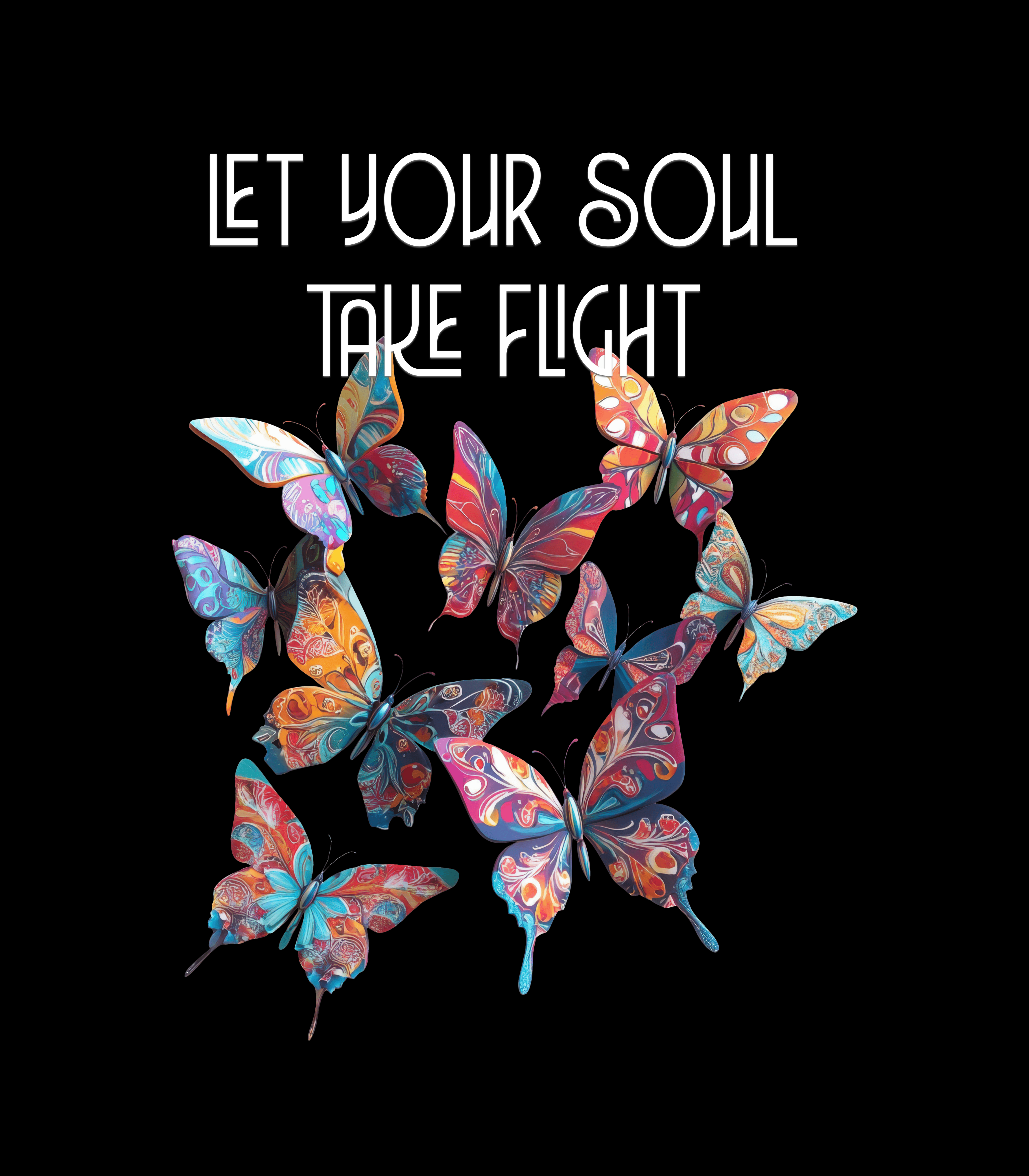 Let Your Soul Take Flight oversized graphic tshirt